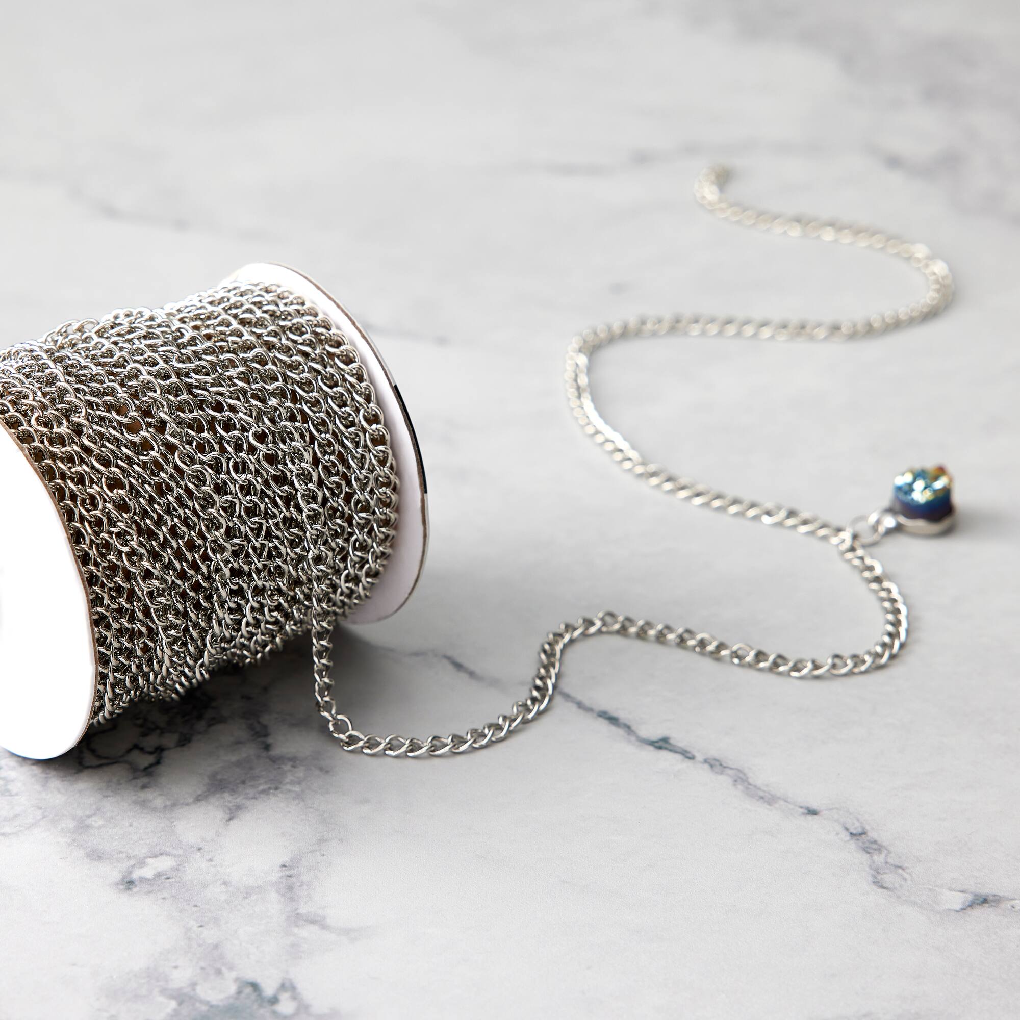 Rhodium Chain Spool By Bead Landing™